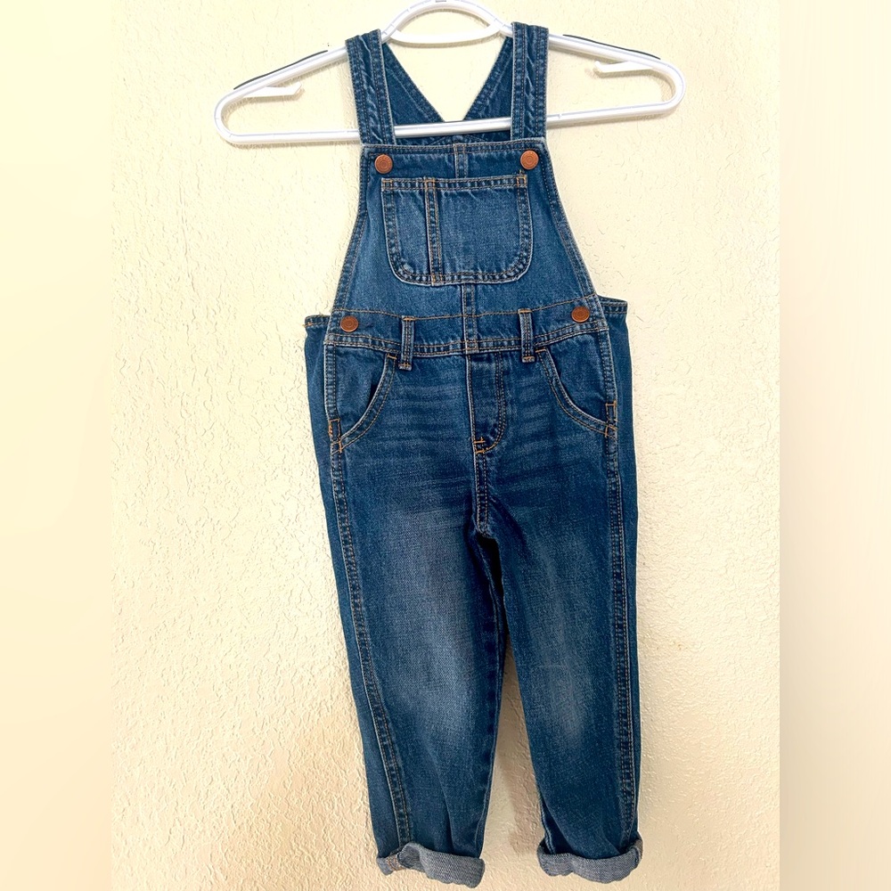 Old navy toddler girl jean overalls